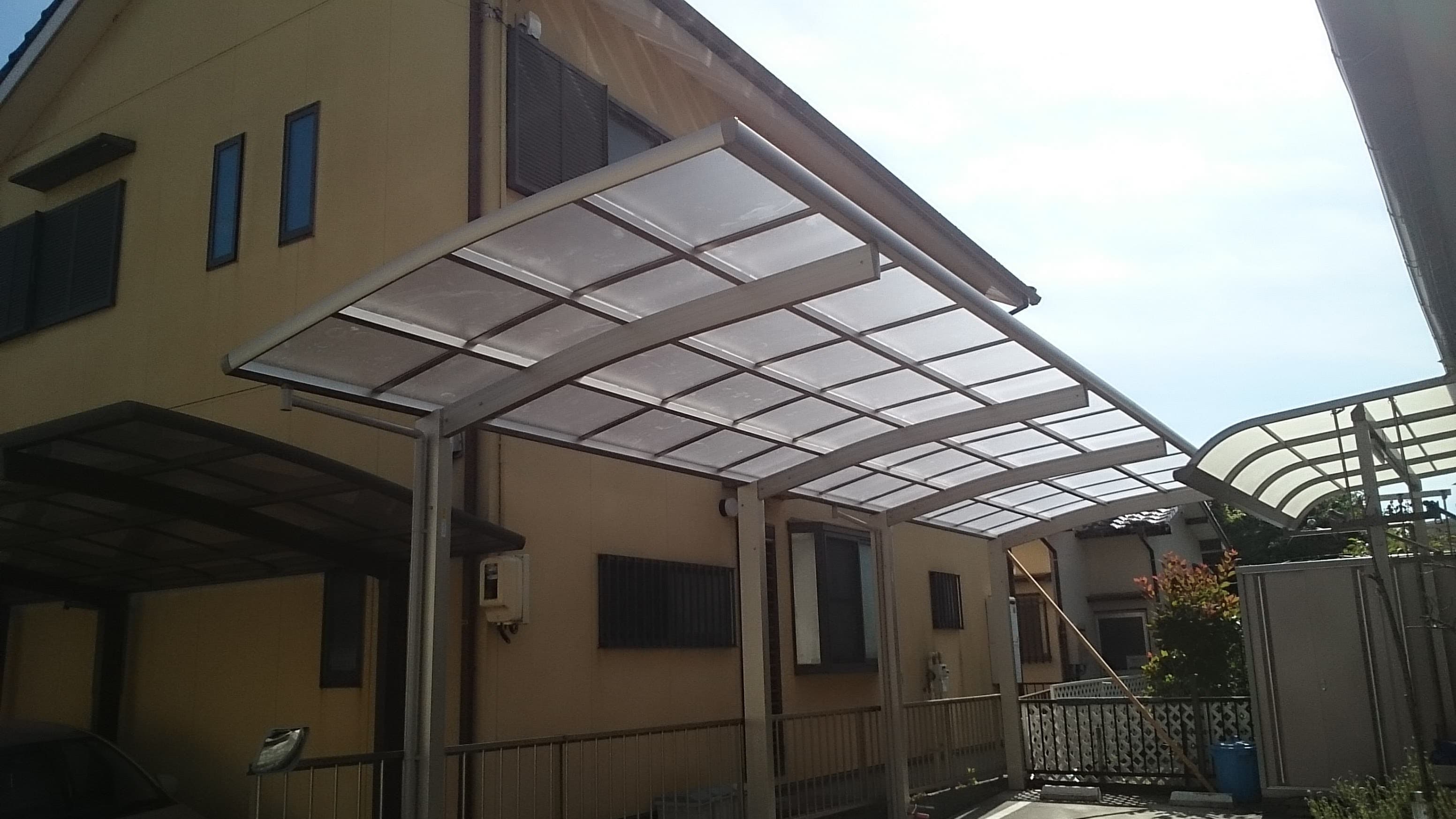 1台用カーポート新設工事 | 名古屋市天白区のエクステリア工事ならイズ美