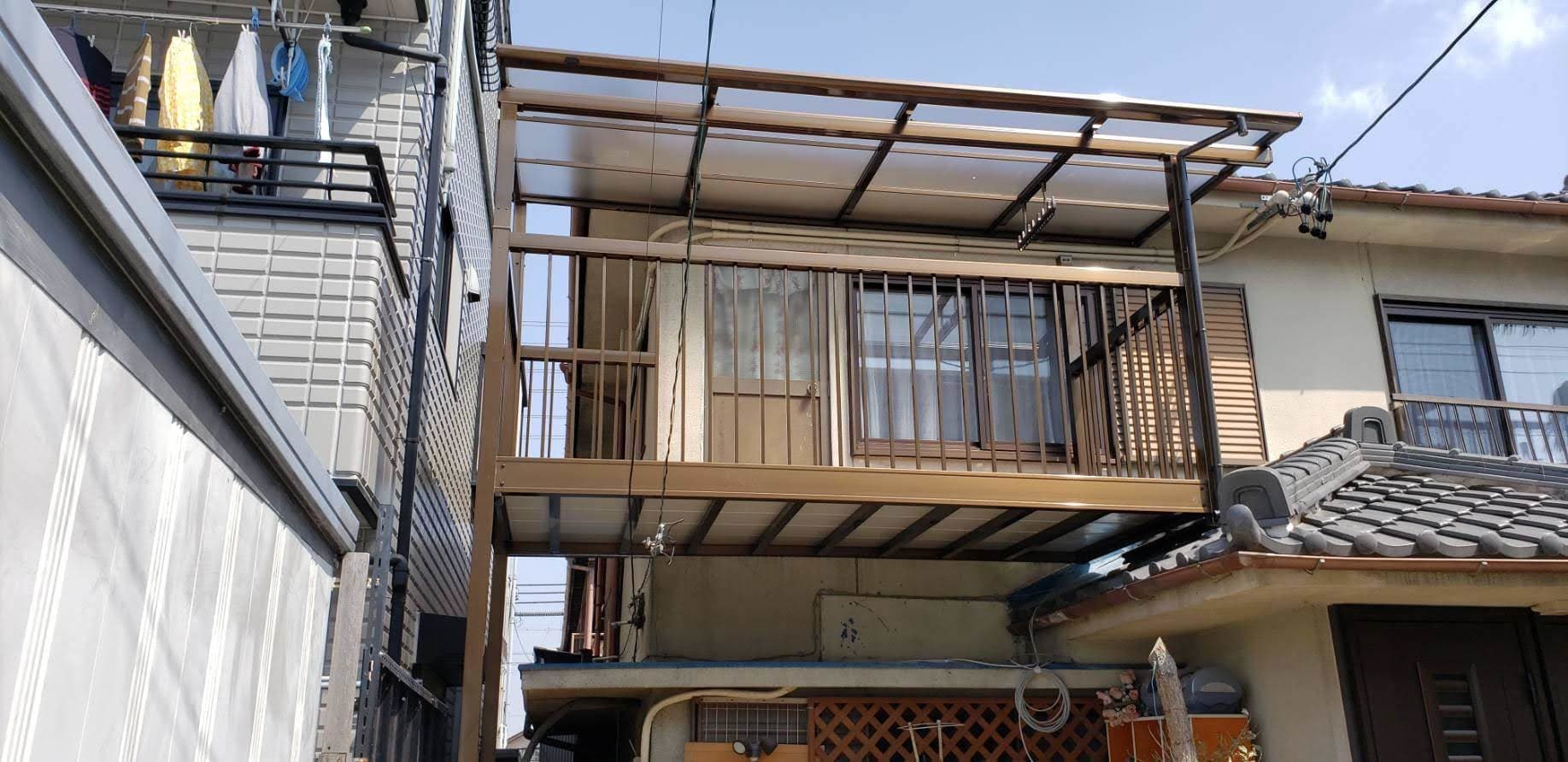 バルコニー取替工事 | 名古屋市天白区のエクステリア工事ならイズ美