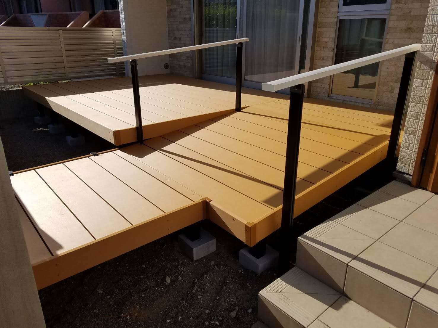 ウッドデッキ取替工事 | 名古屋市天白区のエクステリア工事ならイズ美