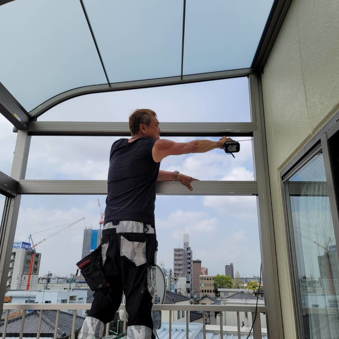 サンルーム修理 名古屋市天白区 | 名古屋市天白区でエクステリア工事ならイズ美