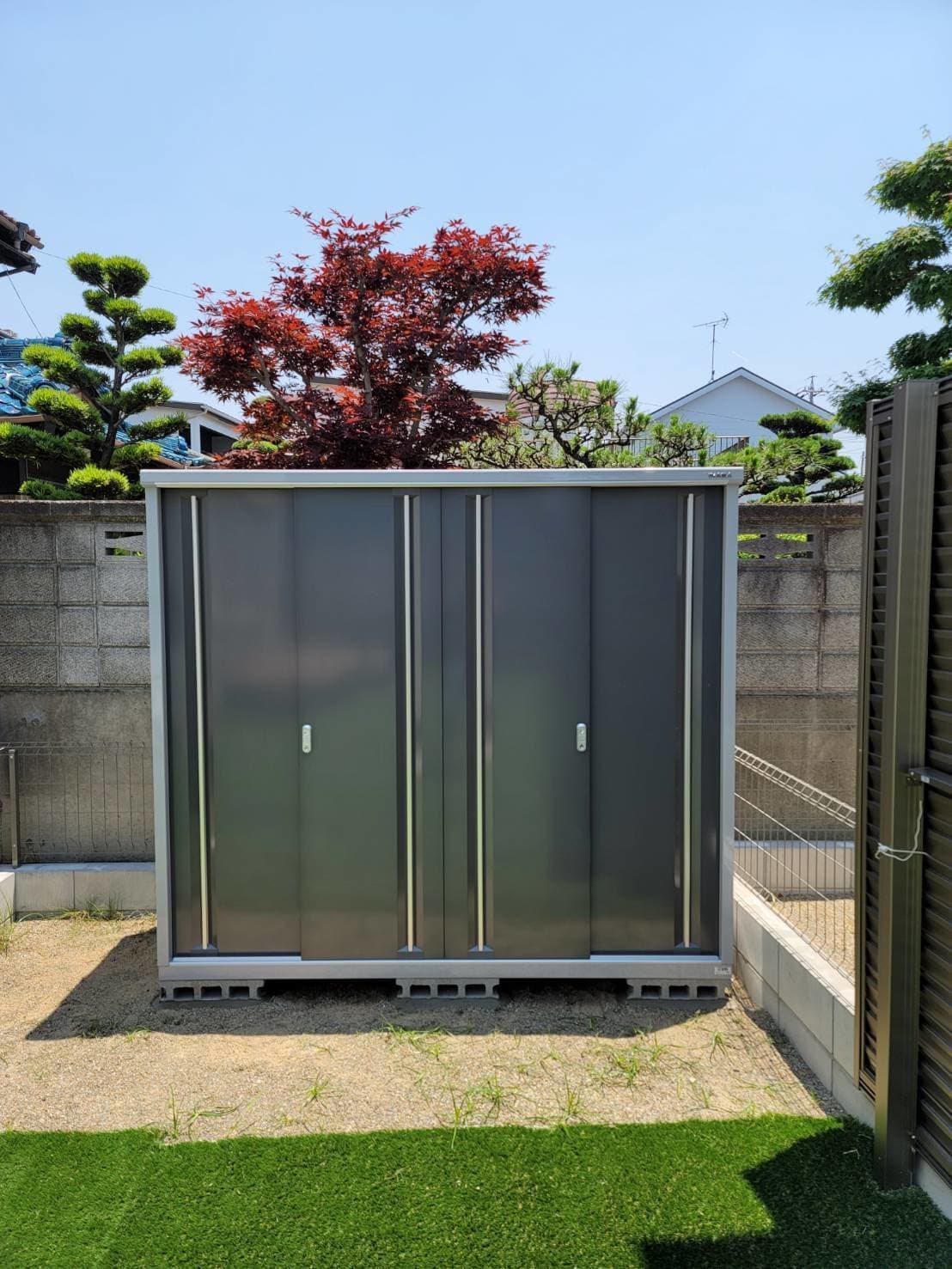 物置設置 | 名古屋市天白区のエクステリア工事ならイズ美