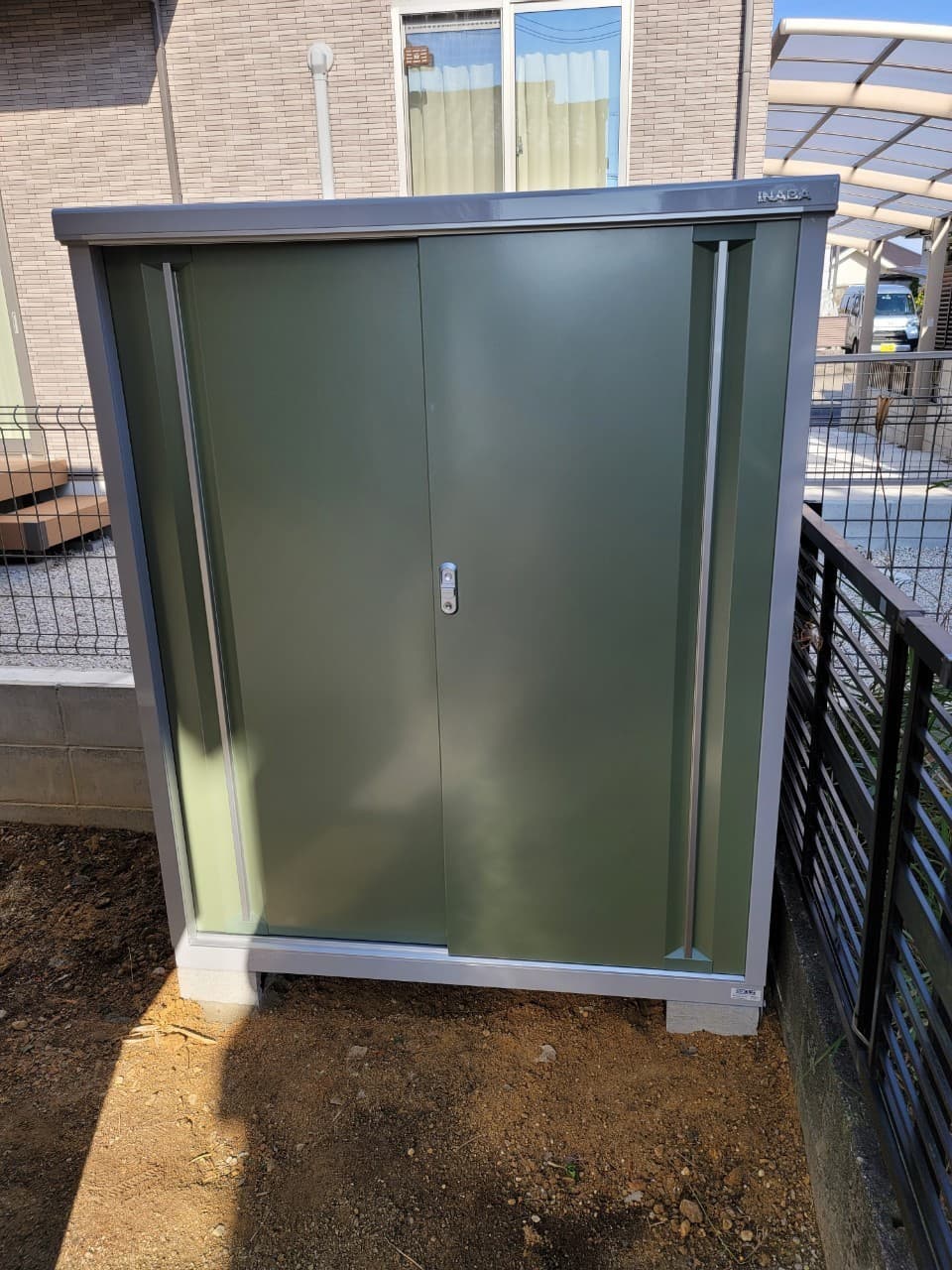 物置設置 | 名古屋市天白区のエクステリア工事ならイズ美