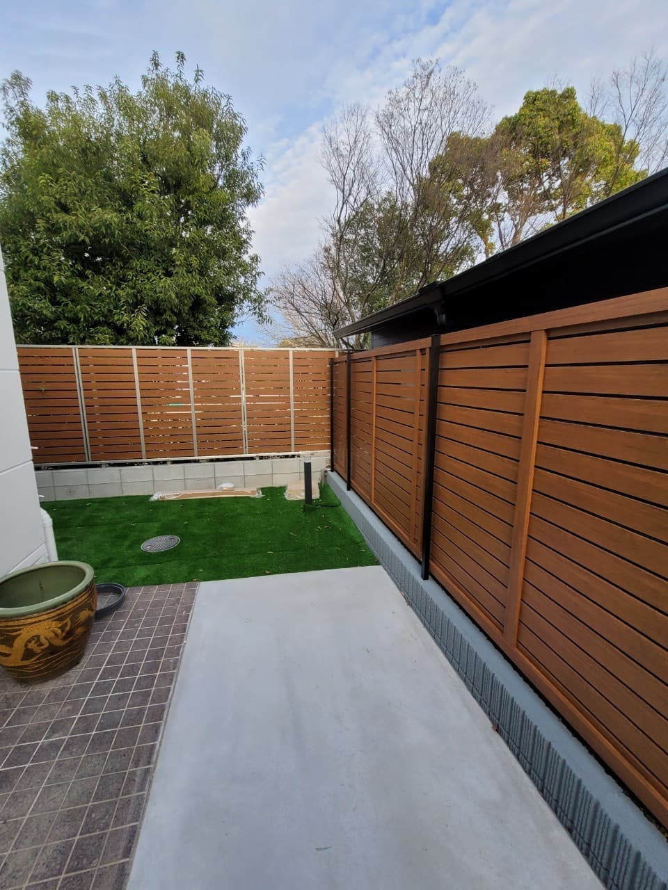 目隠しフェンス設置 | 名古屋市天白区のエクステリア工事ならイズ美